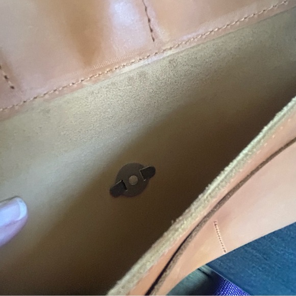 ABLE tan leather fold out ladies wallet distressed western boho chic - Picture 5 of 9